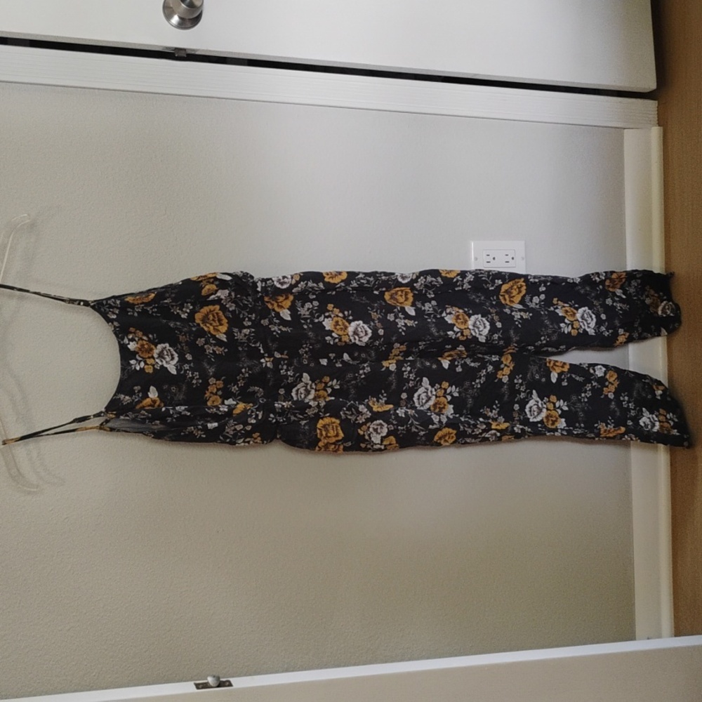 Forever 21 Navy Floral Jumpsuit - Picture 2 of 5